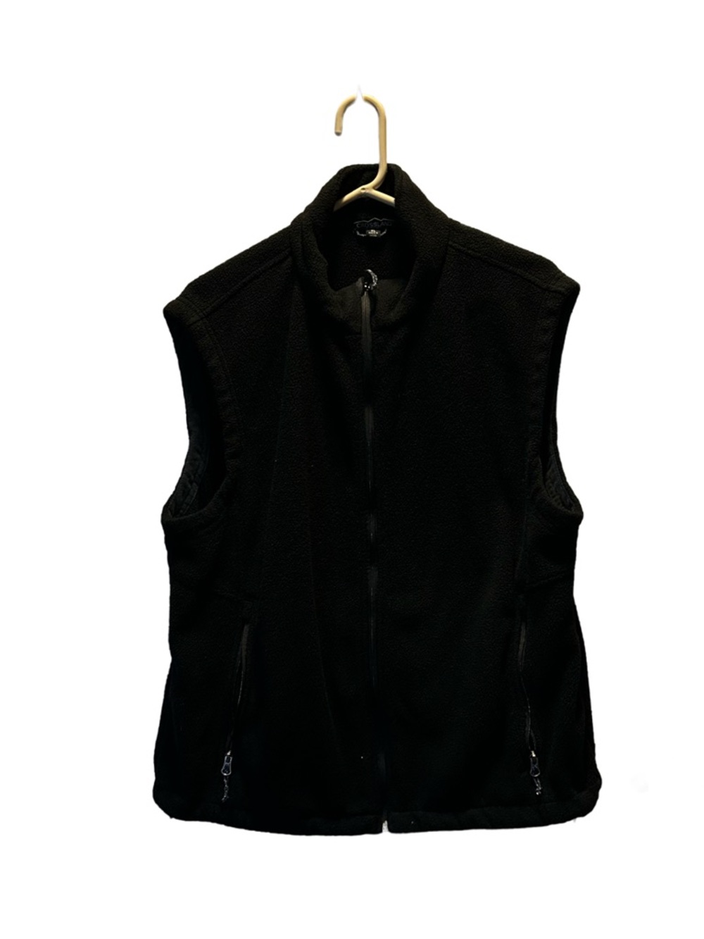 Classic Black Fleece Vest - Unbranded
